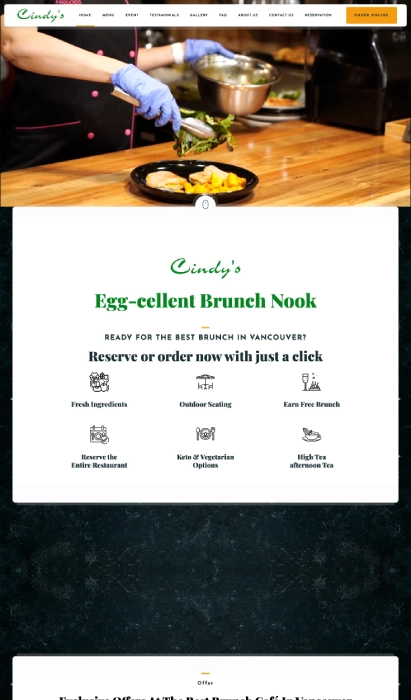 طراحی سایت 8 cindys-brunch