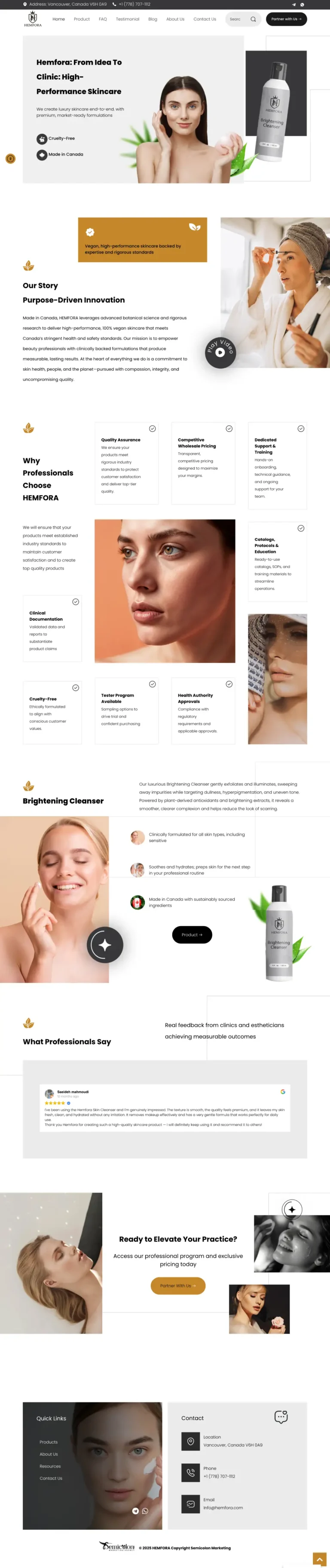 Hemfora home page