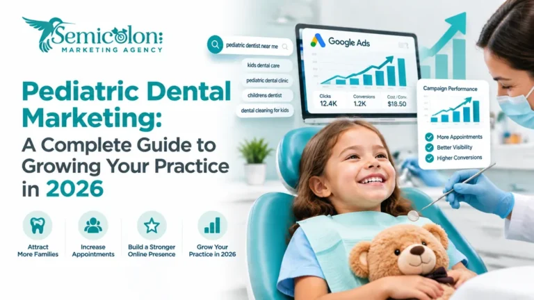 Pediatric Dental Marketing strategy featuring Google Ads, keyword research, campaign performance, and practice growth.