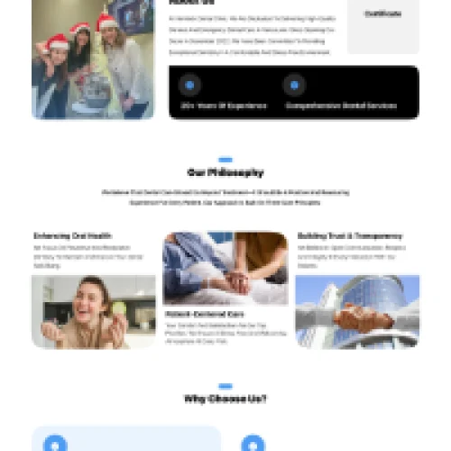 About Us Page Design - Desktop