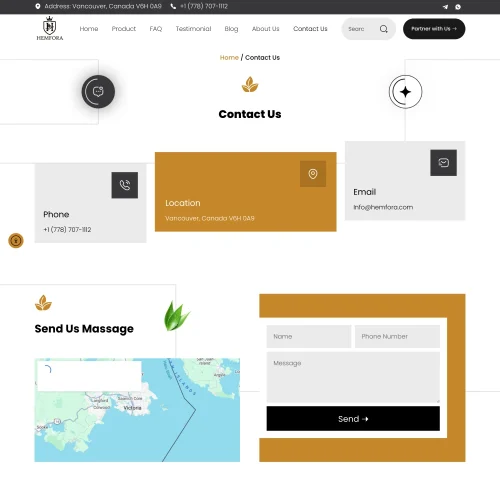 Hemfora Contact Page