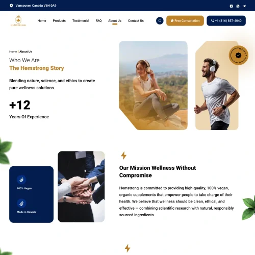 Hemstrong About Page
